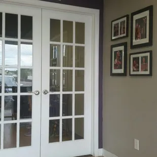 Love the French doors!