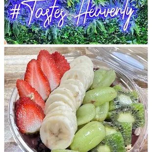 Sunshine in a bowl. Love that the toppings are sweet and the açaí is thick. Crafted with big L(･‿･)VE @ Acai Angel. #EatLocal