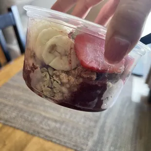 The Basic Bowl -- more toppings than acai