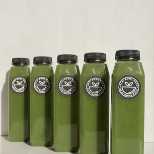 Green juice made fresh each order. Save more- Buy 4, Get 1 FREE!!
