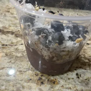 $12 medium. It melted down a lot. Once it melted this was what it looked like before I ate it.