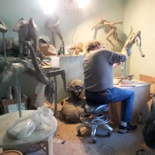 One of the studios that artists can rent.