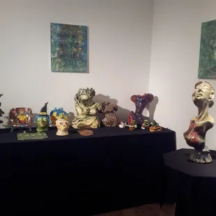 Inside the gallery.