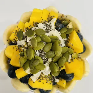 Mango and pumpkin seeds