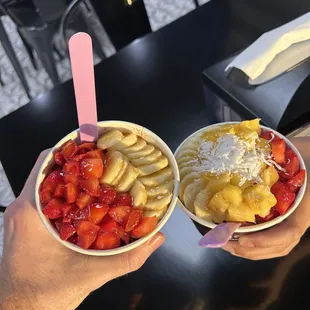 Açaí bowls, smoothies