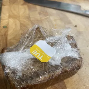 Plastic wrap not sealed.