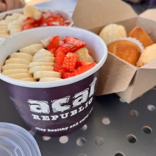 San The Sao Paulo Acai Coxinha Coxinha with Cream Cheese Pao de Queijo
