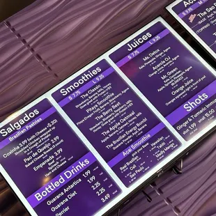 Part of menu