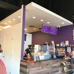 customers at the counter