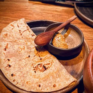 Sonoran wheat tortilla.  Salted chintextle butter.  The glossary helped here