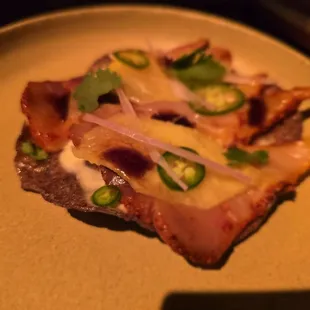 Hamachi Al pastor tostada