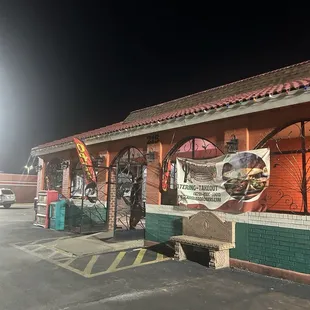 outside