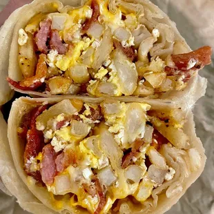 Breakfast Bacon Burrito