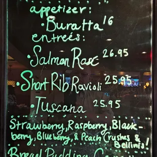 Specials Board
