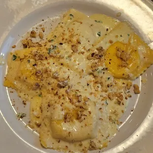 Walnut and Cheese Ravioli