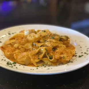 a plate of pasta