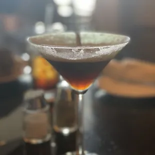 a martini in a glass
