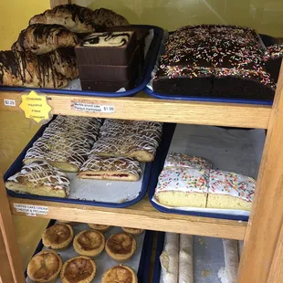 a variety of baked goods