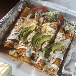 Enchiladas Mexicanas Entomatadas