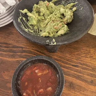 Guacamole and salsa