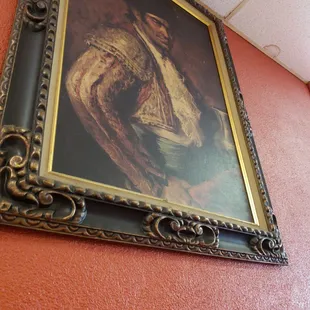 a painting on the wall