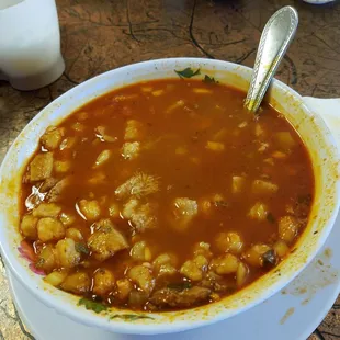 Best menudo spot.  Most places dont offer pata and they do!!