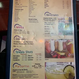 Drink Menu(: