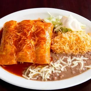 a plate of enchiladas