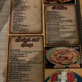 the menu