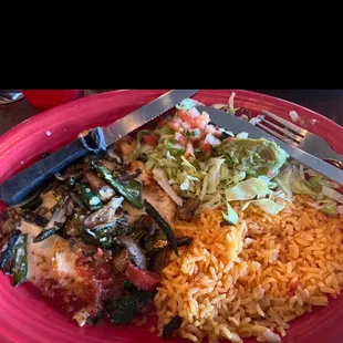 a plate of food