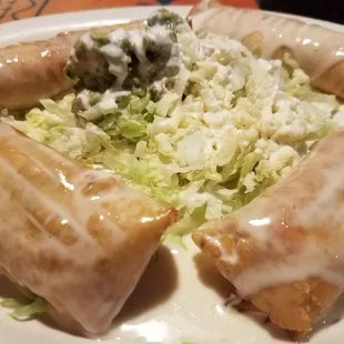 Chicken and Cheese Flautas
