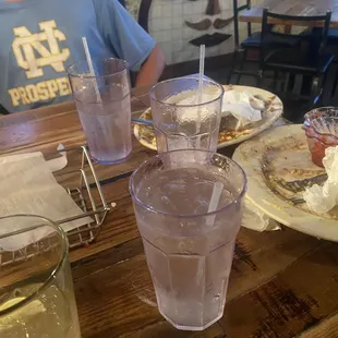 Dirty dishes weren't cleared even when we ordered dessert