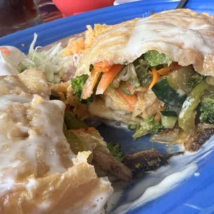 Vegetarian chimichanga