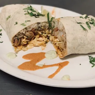 Cilantro Lime Rice Burrito