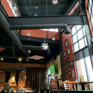 Loved looking up and seeing the interesting decor