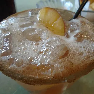 Apple-Rita specialty cocktail, close-up.