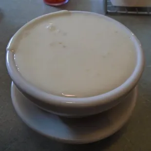 Hot queso cheese dip.