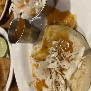 Pork and cheese pupusas