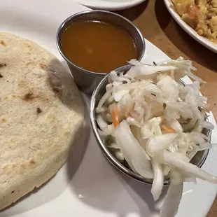 Pork and cheese pupusas! Yes, please!