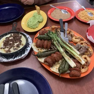 Botana plate with side of rice &amp; beans
