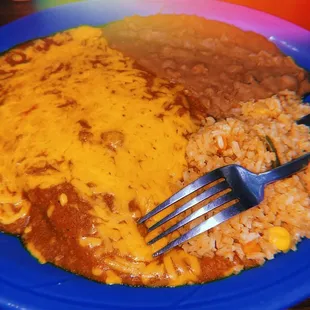 Beef Enchiladas Plate