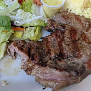 Carne asada entree  Steak was meh