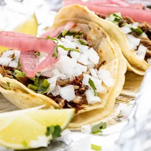 Carnitas Tacos, sweet and tangy!