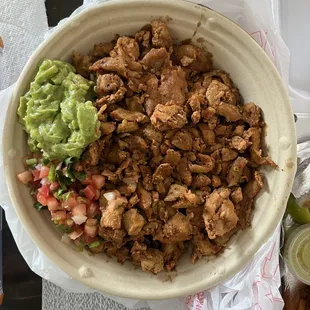 Chicken Latin Bowl with brown rice