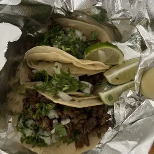 Steak street tacos