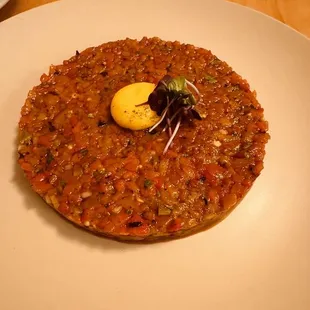 a plate of food on a table
