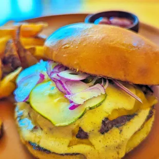 Accá burger single patty $13