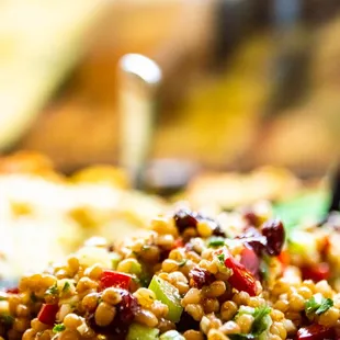 a close up of a plate of food