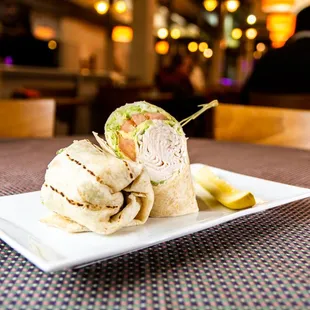 a plate of food on a table