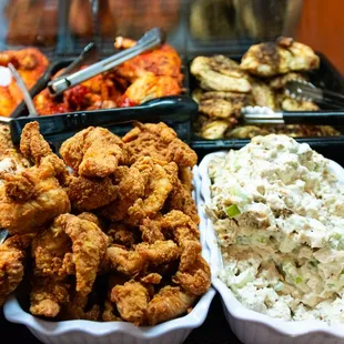 a variety of food items